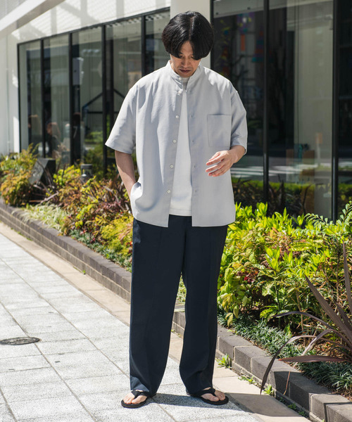 HANRO☆アーバンカジュアル半袖シャツ【関税送料込】 セール】『XLサイズ/WEB限定』『吸水速乾』セオアルファバンド