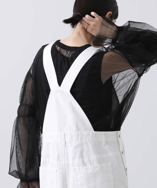 Gready Brilliant(グレディブリリアン)の「CNジャンパースカート(ジャンパースカート・レディース・ブラック/オフホワイト・38)」の10枚目の写真