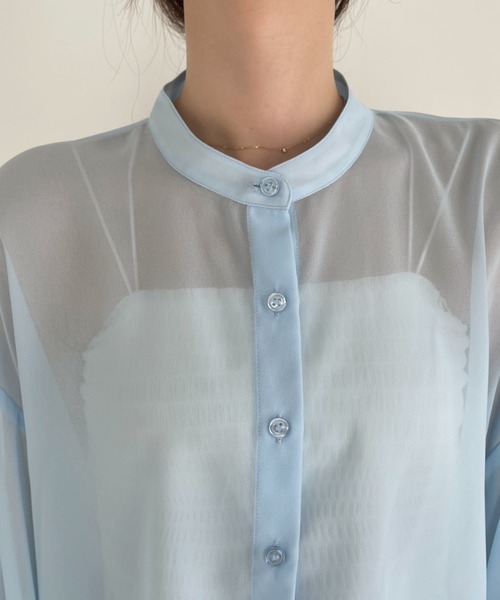 美品♡2023AW エブール ポリウールハーフシャツ 半袖シャツ ショート丈 M 美品♡2023AW エブール ポリウールハーフシャツ 半袖シャツ