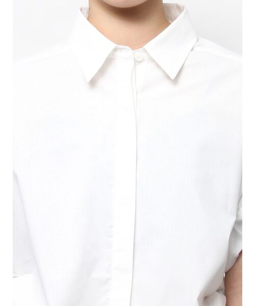 jouetie（ジュエティ）の「サイドリボンオーバーシャツ（シャツ/ブラウス・レディース・グリーン/ブルー/オフホワイト・MEDIUM）」の7枚目の写真