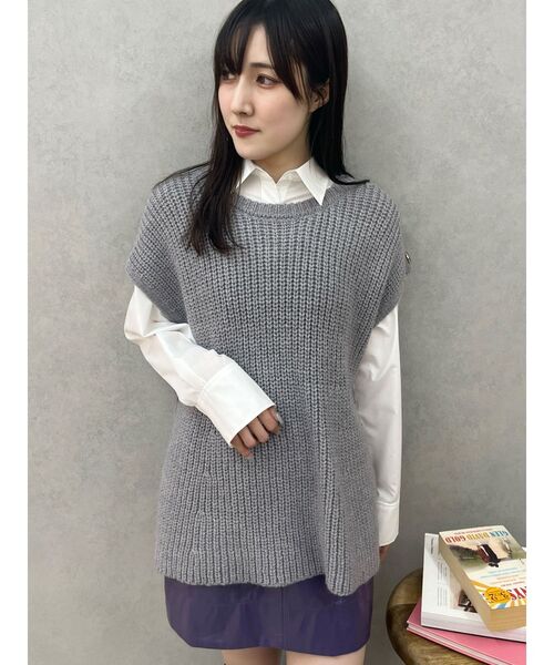 MERCURYDUO（マーキュリーデュオ）の「フェイクレザーミニスカート（スカート・レディース・パープル/ボルドー・SMALL/MEDIUM）」の13枚目の写真