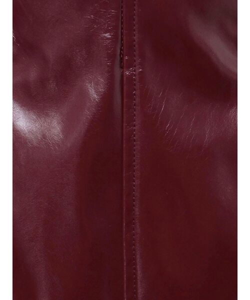 MERCURYDUO（マーキュリーデュオ）の「フェイクレザーミニスカート（スカート・レディース・パープル/ボルドー・SMALL/MEDIUM）」の4枚目の写真