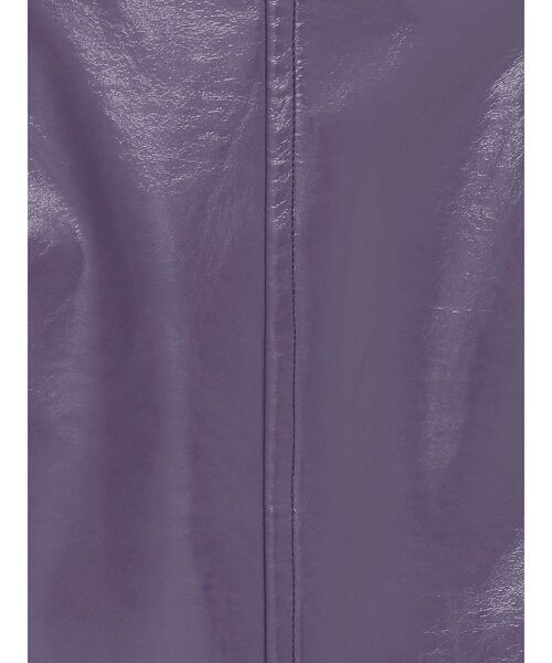 MERCURYDUO（マーキュリーデュオ）の「フェイクレザーミニスカート（スカート・レディース・パープル/ボルドー・SMALL/MEDIUM）」の3枚目の写真