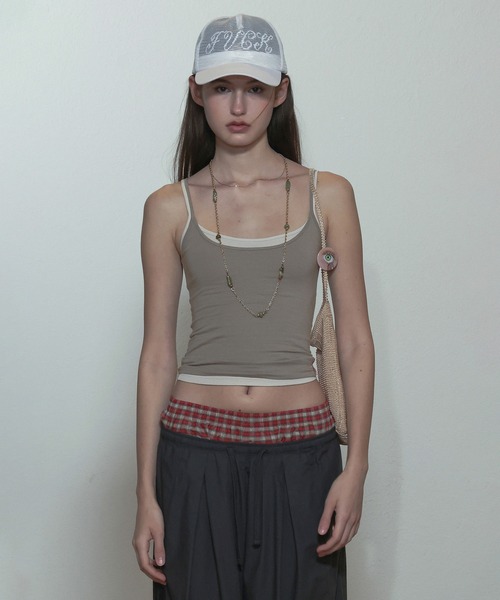 SCULPTOR（スカルプター）の「My Go To Tank Top/マイゴートゥタンクトップ（キャミソール・レディース・ホワイト系その他/ライトグレー/ホワイト/ブラック/グレー/ナチュラル・SMALL/MEDIUM/X-SMALL）」の5枚目の写真