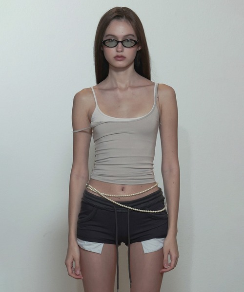 SCULPTOR（スカルプター）の「My Go To Tank Top/マイゴートゥタンクトップ（キャミソール・レディース・ホワイト系その他/ライトグレー/ホワイト/ブラック/グレー/ナチュラル・SMALL/MEDIUM/X-SMALL）」の4枚目の写真