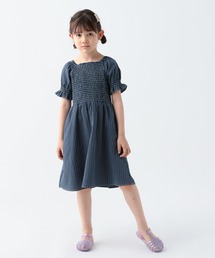 シャーリングワンピース(KIDS)