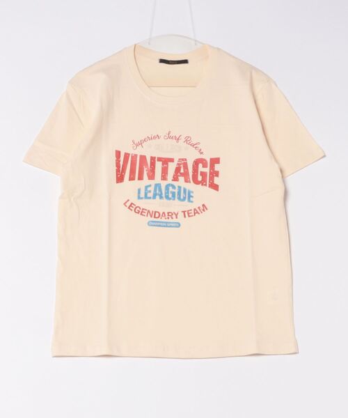 Ritzy(リッツィー)の「ロゴプリントT(Tシャツ/カットソー・レディース・ホワイト/ベージュ/グレー/ブラック・M/L/XL)」の8枚目の写真