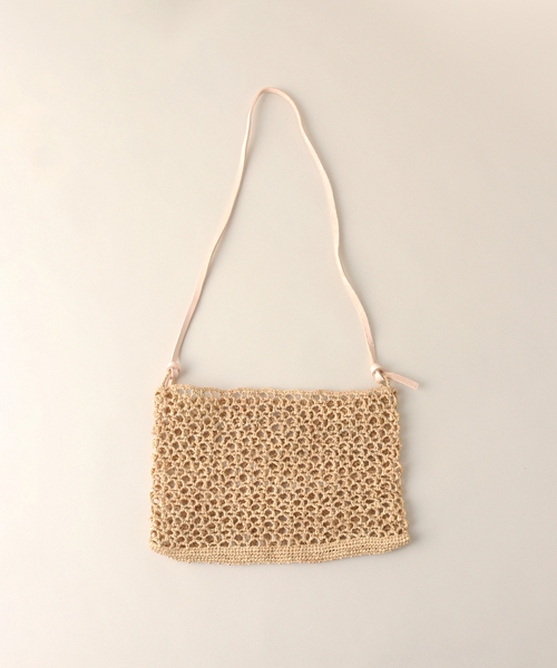 plage（プラージュ）の「RAFFIA SHOLDER バッグ（ショルダーバッグ・レディース・ベージュ・FREE）」の5枚目の写真