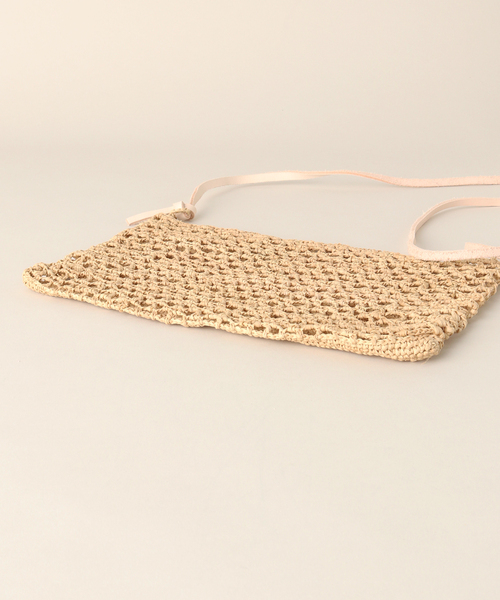 plage（プラージュ）の「RAFFIA SHOLDER バッグ（ショルダーバッグ・レディース・ベージュ・FREE）」の4枚目の写真