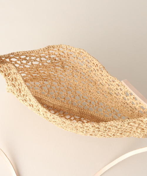 plage（プラージュ）の「RAFFIA SHOLDER バッグ（ショルダーバッグ・レディース・ベージュ・FREE）」の3枚目の写真