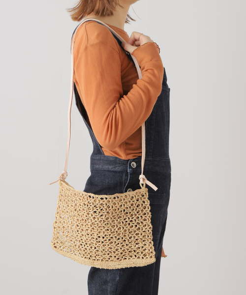 plage（プラージュ）の「RAFFIA SHOLDER バッグ（ショルダーバッグ・レディース・ベージュ・FREE）」の11枚目の写真