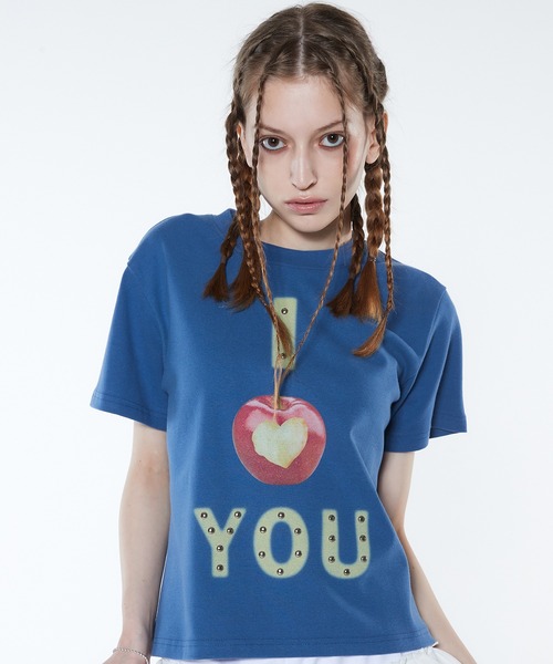 LUV IS TRUE★韓国★人気★RT APPLE TEE 3色 半袖Tシャツ LUV IS TRUE☆韓国☆人気☆RT APPLE TEE 3色 半袖Tシャツ (LUV