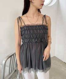 one after another NICE CLAUP | チュールビスチェ(キャミソール)
