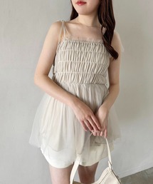 one after another NICE CLAUP | チュールビスチェ(キャミソール)