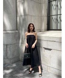 unju（アンジュ）の「ジャガードキャミドレス（ワンピース）」