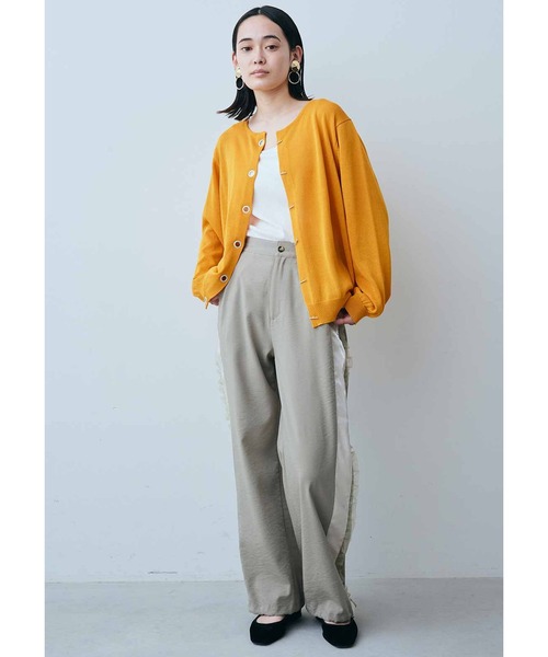 MEDE19F(メデジュウキュウ)の「MEDE19F マンテルボタンのUVカーディガン(カーディガン/ボレロ・レディース・ブラック/イエロー/ブルー・MEDIUM/LARGE)」の5枚目の写真