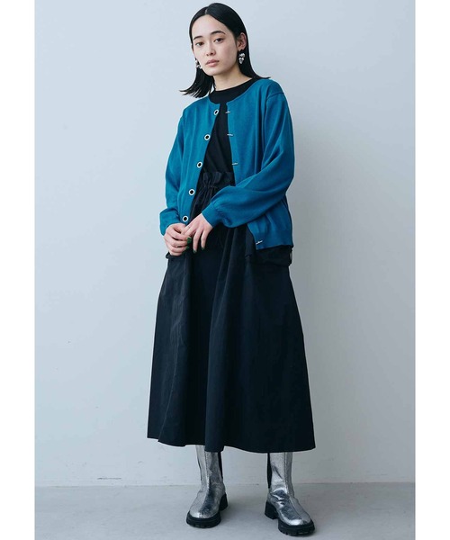 MEDE19F(メデジュウキュウ)の「MEDE19F マンテルボタンのUVカーディガン(カーディガン/ボレロ・レディース・ブラック/イエロー/ブルー・MEDIUM/LARGE)」の16枚目の写真