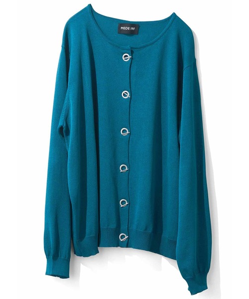 MEDE19F(メデジュウキュウ)の「MEDE19F マンテルボタンのUVカーディガン(カーディガン/ボレロ・レディース・ブラック/イエロー/ブルー・MEDIUM/LARGE)」の10枚目の写真