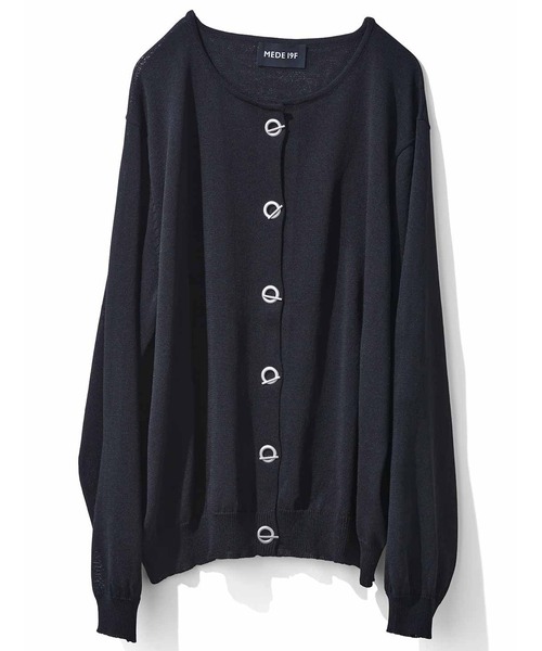 MEDE19F(メデジュウキュウ)の「MEDE19F マンテルボタンのUVカーディガン(カーディガン/ボレロ・レディース・ブラック/イエロー/ブルー・MEDIUM/LARGE)」の11枚目の写真