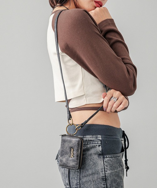 X-girl(エックスガール)の「BASIC COIN & CARD CASE(コインケース・レディース・シルバー/ゴールド・ONE SIZE)」の10枚目の写真