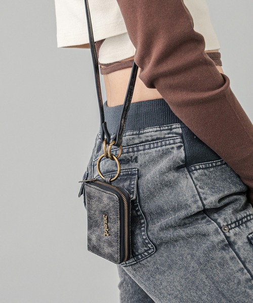 X-girl(エックスガール)の「BASIC COIN & CARD CASE(コインケース・レディース・シルバー/ゴールド・ONE SIZE)」の11枚目の写真