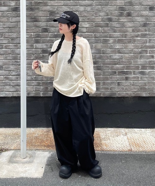 韓国　ason アズオン ボーダー　長袖トップス as