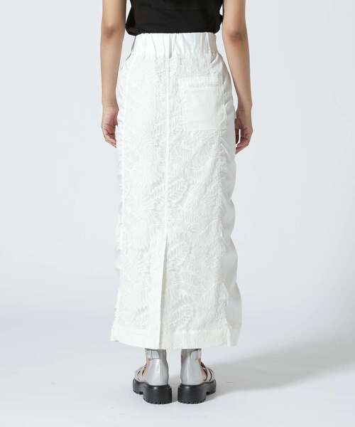 AULA AILA（アウラアイラ）の「AULA AILA/アウラアイラ/LACE COMBINATION STRAIGHT SKIRT（スカート・レディース・ブラック/ホワイト系2・0/1）」の18枚目の写真