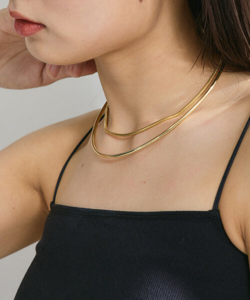 Kastane（カスタネ）の「【fiw.】チェーンチョーカー（ネックレス・レディース・シルバー/ゴールド・FREE）」の6枚目の写真
