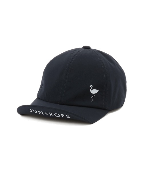 JUN&ROPE'(ジュンアンドロペ)の「【撥水】レインキャップ(キャップ・レディース・ホワイト/ネイビー・FREE)」の2枚目の写真