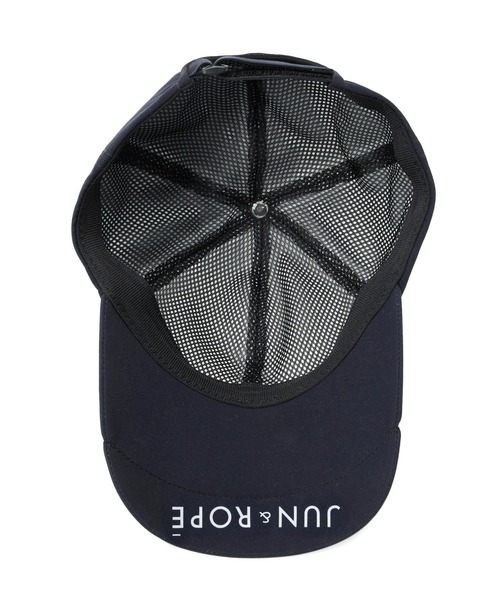 JUN&ROPE'(ジュンアンドロペ)の「【撥水】レインキャップ(キャップ・レディース・ホワイト/ネイビー・FREE)」の7枚目の写真