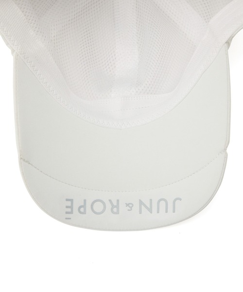 JUN&ROPE'(ジュンアンドロペ)の「【撥水】レインキャップ(キャップ・レディース・ホワイト/ネイビー・FREE)」の9枚目の写真