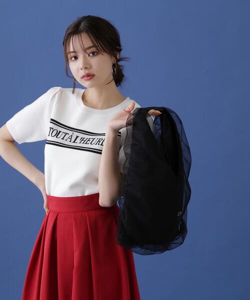 PROPORTION BODY DRESSING（プロポーションボディドレッシング）の「ジャガードニット / 1214270602（ニット/セーター・レディース・レッド/ホワイト/ネイビー・FREE）」の2枚目の写真