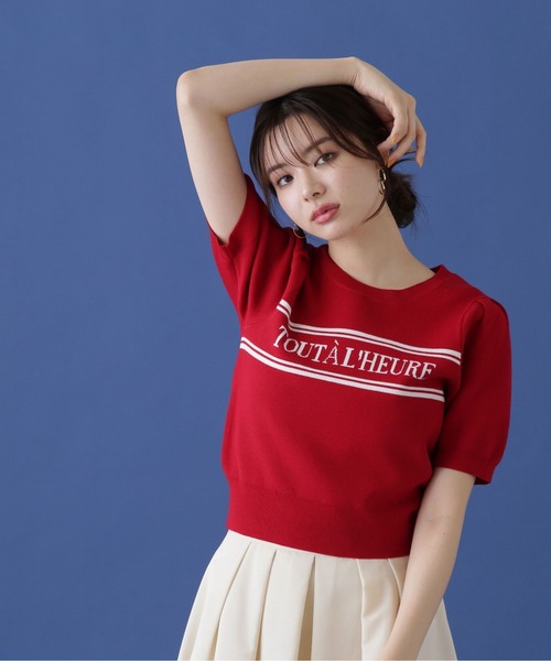 PROPORTION BODY DRESSING（プロポーションボディドレッシング）の「ジャガードニット / 1214270602（ニット/セーター・レディース・レッド/ホワイト/ネイビー・FREE）」の9枚目の写真