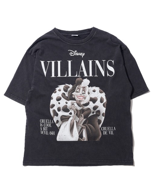 Disney(ディズニー)の「【Disney VILLAINS】マガジンプリントTシャツ / ヴィンテージライクロックT(Tシャツ/カットソー・レディース・ブラック系1/ブラック系3/ブラック系2/ブラック系4・MEDIUM/LARGE/X-LARGE)」の2枚目の写真