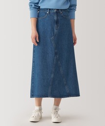 無印良品 | 婦人　木の実から作ったカポック混　デニムＡラインスカート(デニムスカート)