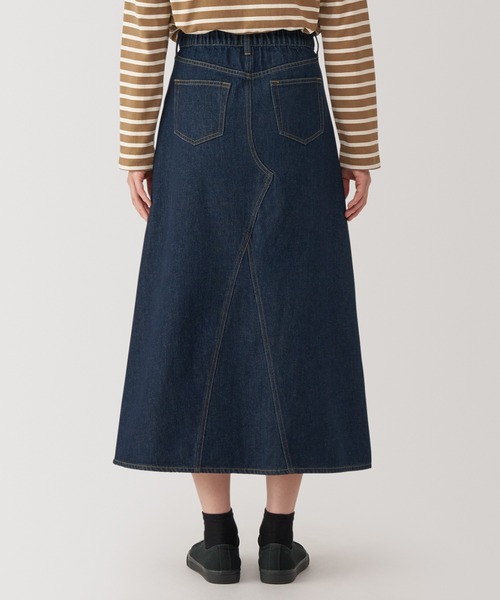 無印良品（ムジルシリョウヒン）の「婦人　木の実から作ったカポック混　デニムＡラインスカート（デニムスカート・レディース・ライトブルー/ダークネイビー・S/M/L/XL）」の15枚目の写真