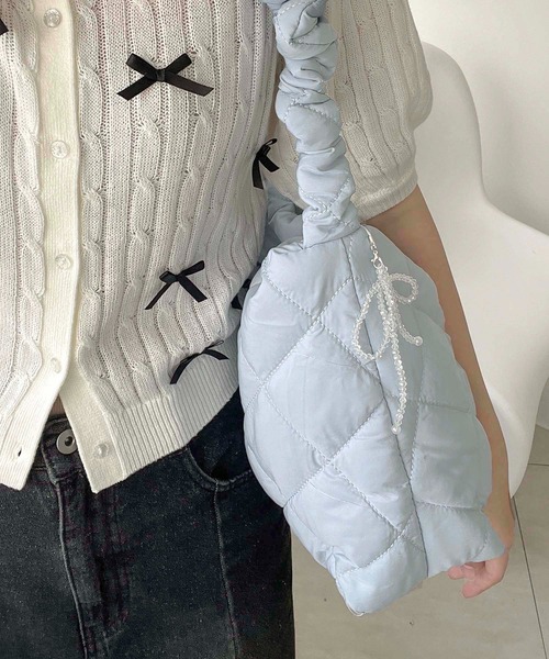 apres jour clair（アプレジュールクレア）の「【apres jour clair×ARIAZ】ポコポコショルダーバッグ（ショルダーバッグ・レディース・ピンクベージュ/ライトブルー/ブラック/ホワイト・FREE）」の19枚目の写真