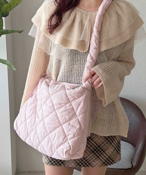 apres jour clair（アプレジュールクレア）の「【apres jour clair×ARIAZ】ポコポコショルダーバッグ（ショルダーバッグ・レディース・ピンクベージュ/ライトブルー/ブラック/ホワイト・FREE）」の7枚目の写真