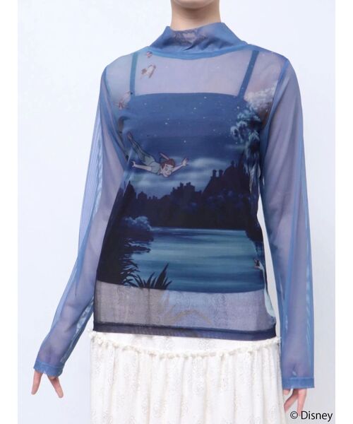 merry jenny（メリージェニー）の「【ディズニーコレクション】ピーター・パン/デザインシアートップス（Tシャツ/カットソー・レディース・ブルー・FREE）」の2枚目の写真