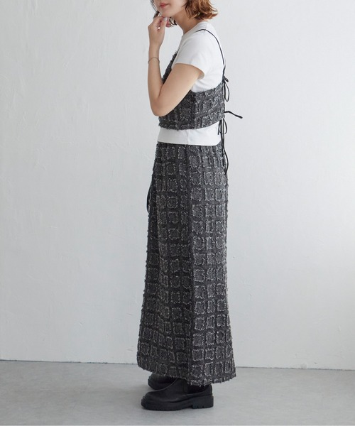 notch.(ノッチ)の「フリンジチェックスカート(スカート・レディース・ブラウン/ブラック・M/TM)」の16枚目の写真