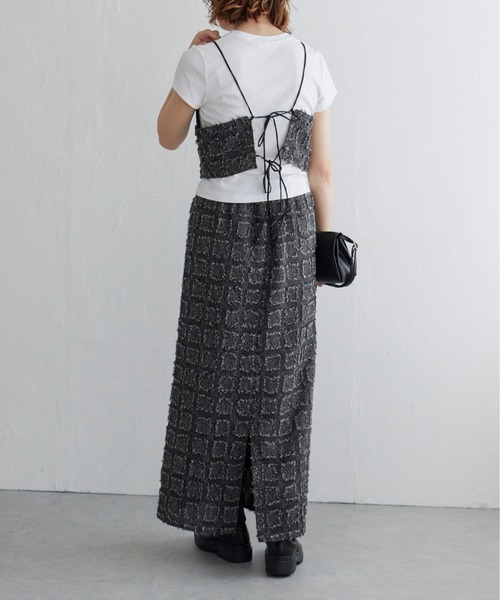 notch.(ノッチ)の「フリンジチェックスカート(スカート・レディース・ブラウン/ブラック・M/TM)」の15枚目の写真