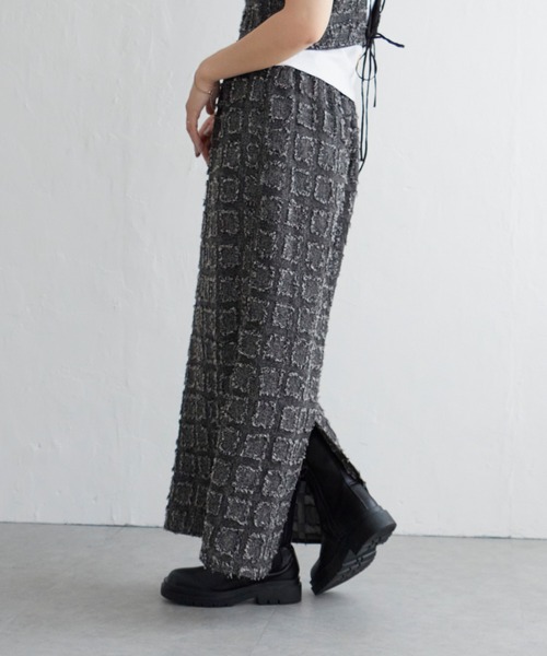 notch.(ノッチ)の「フリンジチェックスカート(スカート・レディース・ブラウン/ブラック・M/TM)」の19枚目の写真