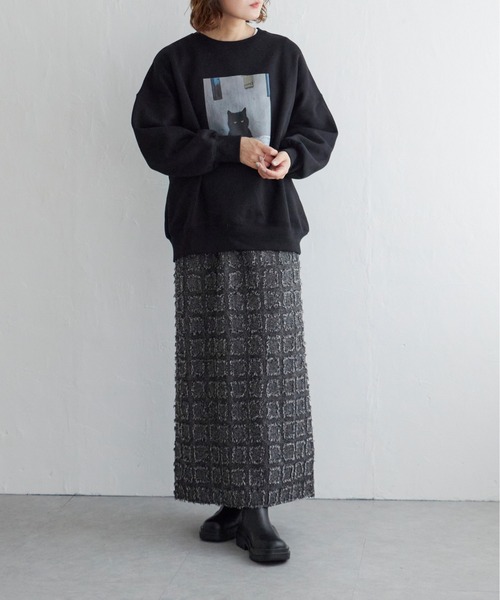 notch.(ノッチ)の「フリンジチェックスカート(スカート・レディース・ブラウン/ブラック・M/TM)」の13枚目の写真