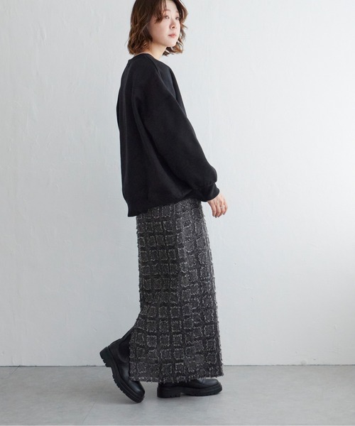 notch.(ノッチ)の「フリンジチェックスカート(スカート・レディース・ブラウン/ブラック・M/TM)」の12枚目の写真