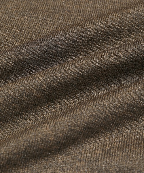 le cercle ADAM ET ROPE'(ルセルクルアダムエロペ)の「シアーオーバーニット(ニット/セーター・レディース・ダークブラウン/ブラック/ホワイト・FREE)」の19枚目の写真