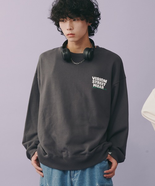 スウェット・トレーナー Luxury Street Wear INF American Vin. Washed Sweat unisexual セール】VISION STREET WEAR/ヴィジョンストリートウェア GHOST