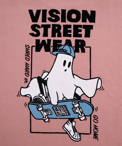 トレーナー スウェット 「VISION STREET WEAR」オリジナルグラフィック ゴーストイラストスウェットトレーナー レディース メンズ セール】【VISION STREET WEAR】オリジナルグラフィック