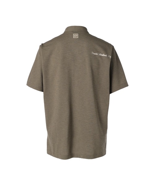 ZOY(ゾーイ)の「MENS DOT MESH COOL ヘンリーネック半袖ポロシャツ(ポロシャツ・メンズ・サンドベージュ/チャコールグレー/ネイビー・X-LARGE/MEDIUM/SMALL/LARGE)」の5枚目の写真