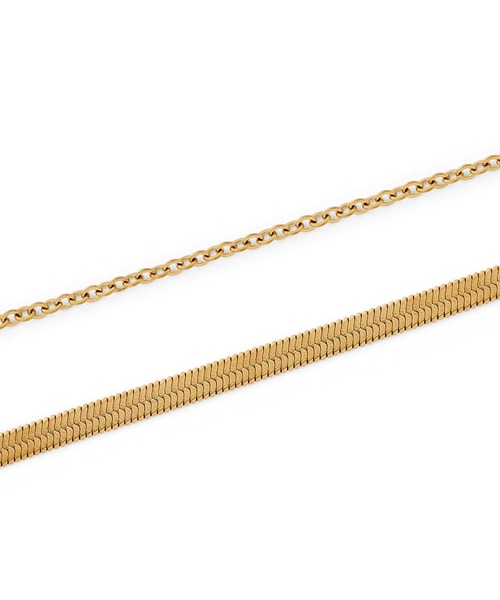 ANEMONE（アネモネ）の「【ステンレス】スネーク×チェーンブレスレット（ブレスレット・レディース・ゴールド/シルバー/ピンクゴールド・FREE）」の6枚目の写真