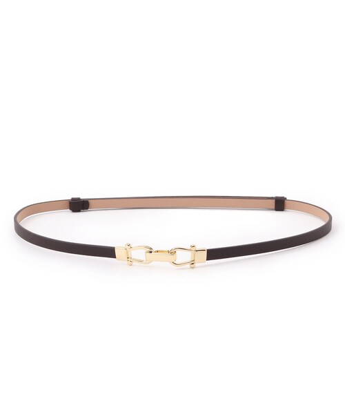 SHOO・LA・RUE（シューラルー）の「スライドビット風スムースベルト（ベルト・レディース・ブラック/ブラウン系その他/ピンクゴールド・00）」の3枚目の写真